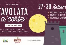 Al via oggi a Conversano la V edizione di “Tavolata a Corte”