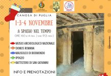 Parte a Canosa di Puglia la prima edizione della rassegna autunnale “Archeologia e natura 2018”