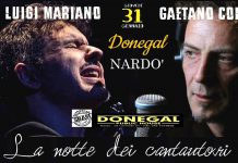 Luigi Mariano e Gaetano Cortese ospiti de “La notte dei cantautori” al Donegal Pub di Nardò