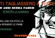 “Se ti tagliassero a pezzetti”: a Barletta l’omaggio a Fabrizio De Andrè con l’attore William Volpicella