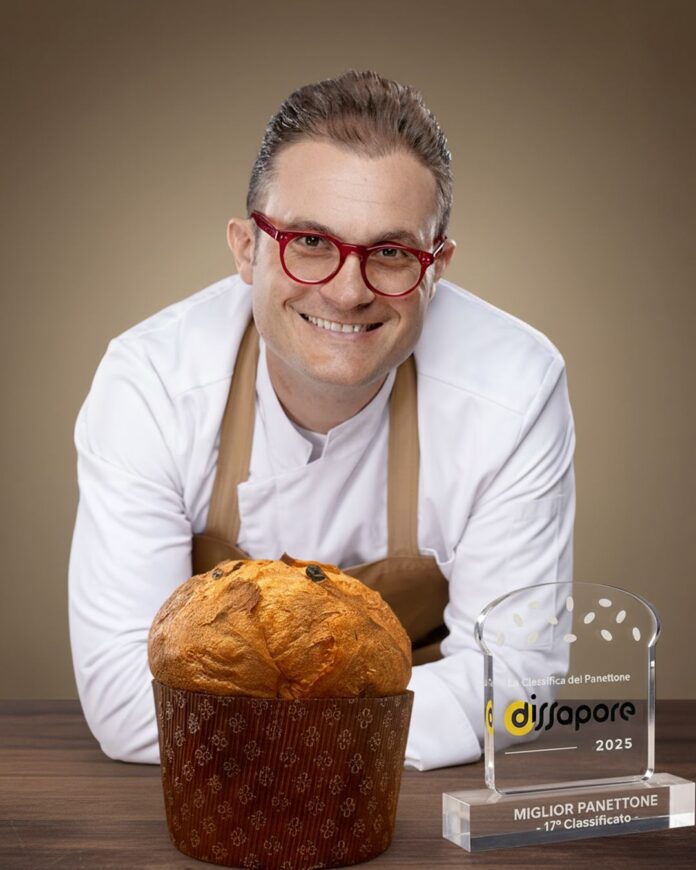 Marco Guerra e il suo panettone