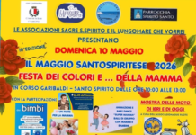 Domenica 10 maggio la “Festa dei colori e della mamma” a Santo Spirito in corso Garibaldi