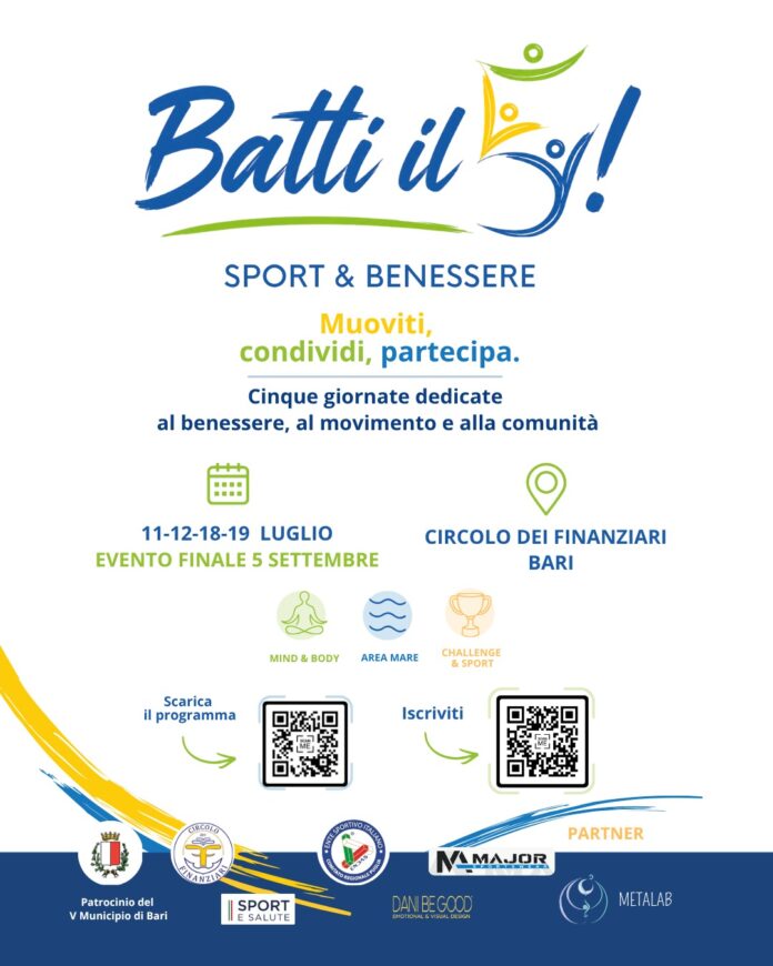 07-07-26 Batti il 5 sport e benessere_Municipio V locandina