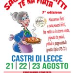 Castri di Lecce celebra la tradizione con la “Sagra te li piatti te na fiata” dal 21 al 23 agosto
