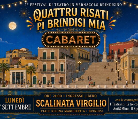 “Quattru risati pi Brindisi mia”, quattro compagnie alla Scalinata Virgilio