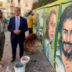 Ripristinato il murale di Parco Maugeri a Bari